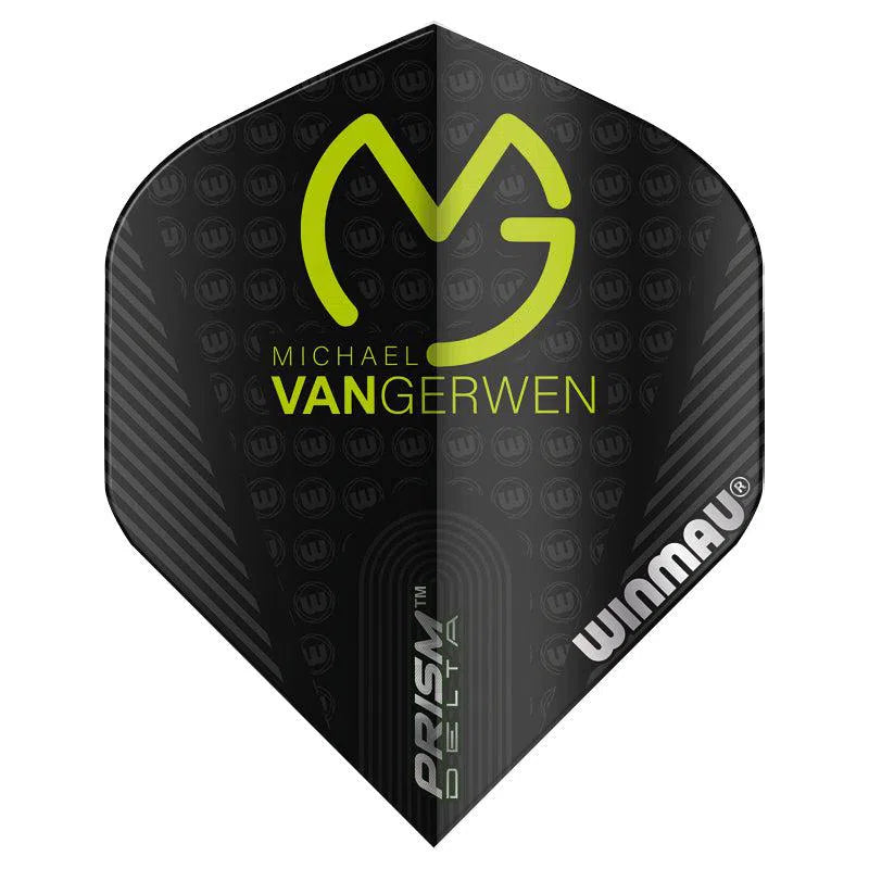 Winmau Prism Delta MvG Extra Thick Standard Black Flights - view 2