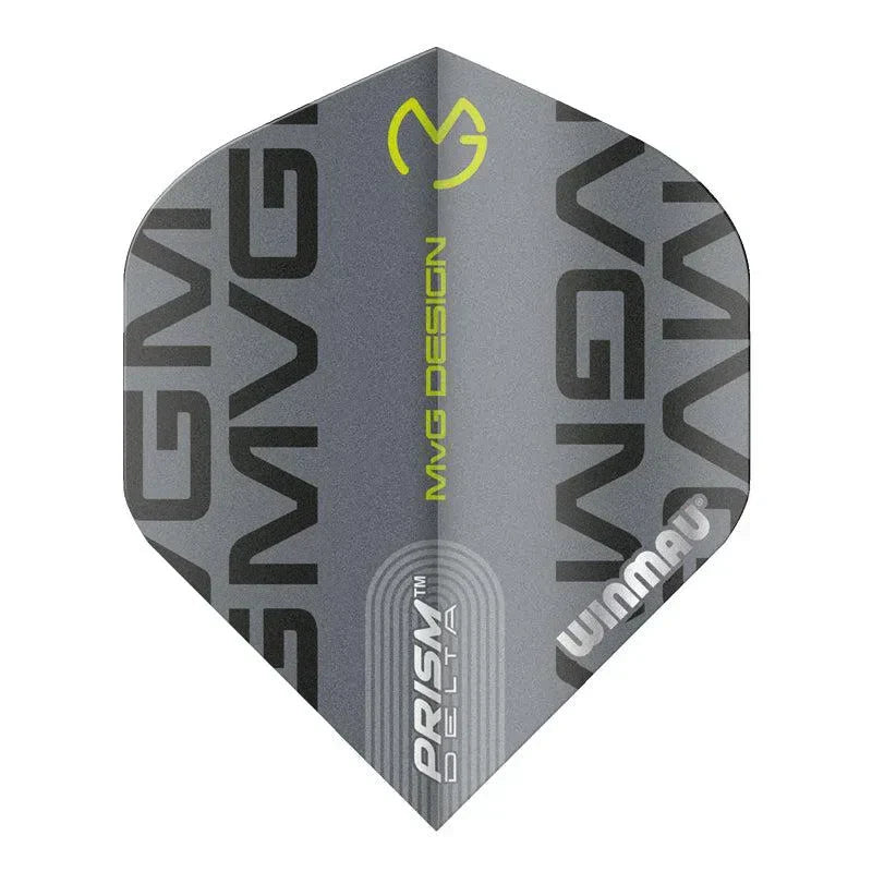 Winmau Prism Delta MvG Extra Thick Standard Grey Flights - view 2