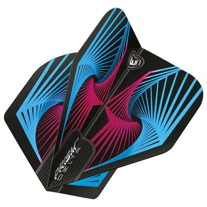 Winmau Prism Delta Spiral Extra Thick Flights - Blue - view 3