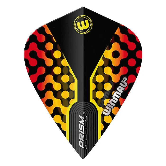Winmau Prism Zeta Black & Orange Kite Flights - view 2