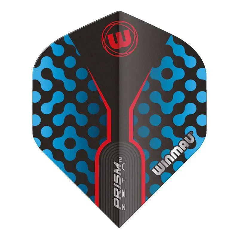 Winmau Prism Zeta Thick Extra Standard Black, Blue & Red Flights - view 2