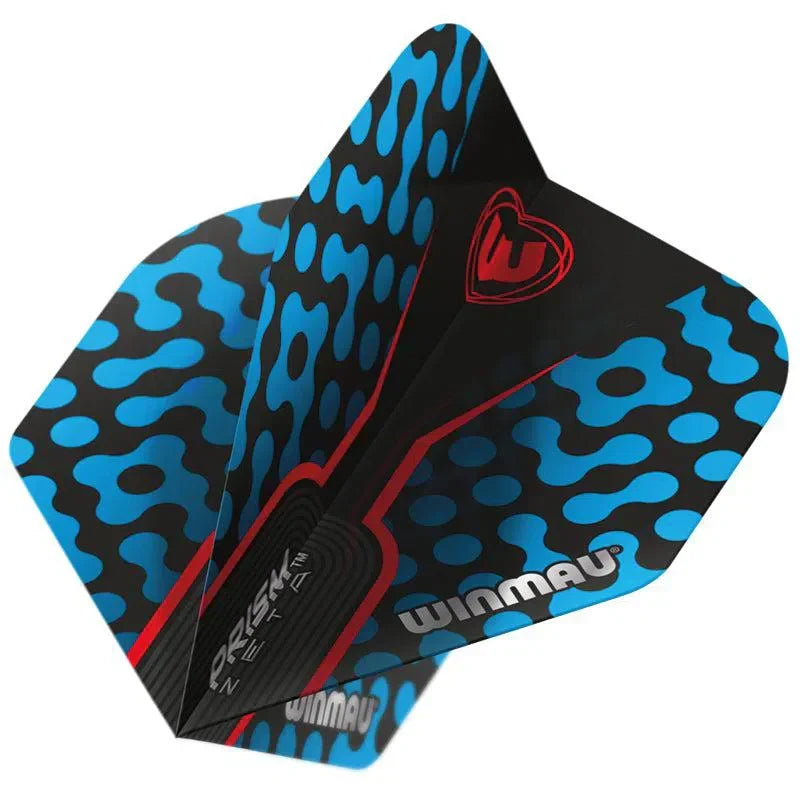 Winmau Prism Zeta Thick Extra Standard Black, Blue & Red Flights - view 3