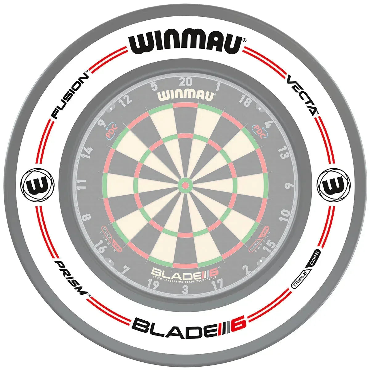 Winmau Pro-Line Original White Dartboard Surround - view 3