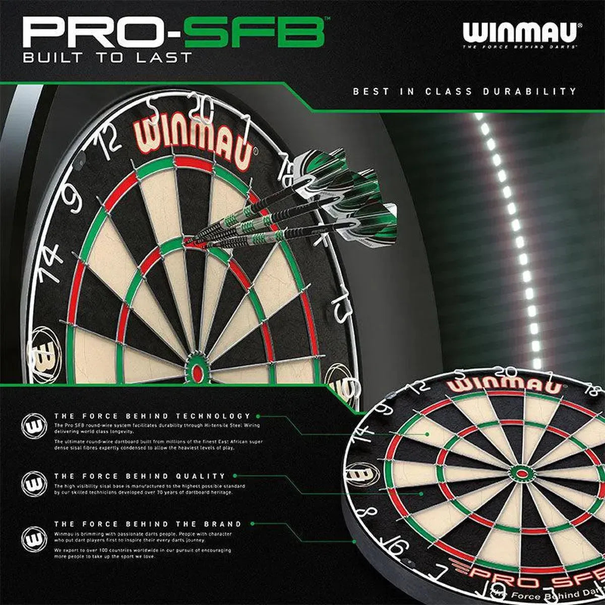 Winmau Pro SFB Dartboard - view 3