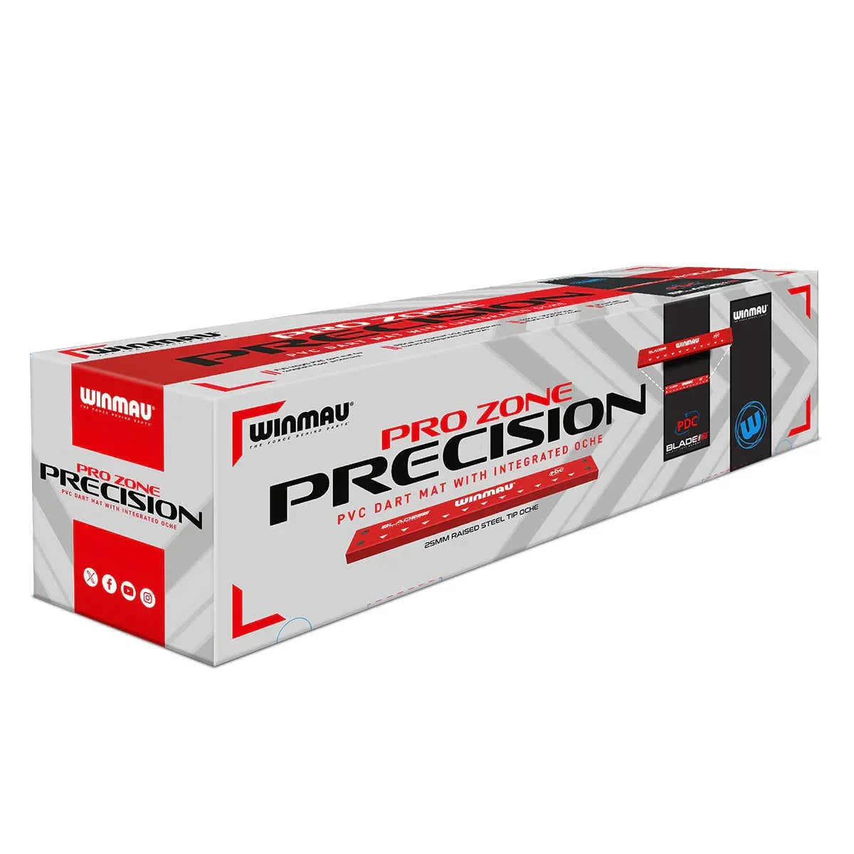 Winmau Pro Zone Precision PVC Dart Mat & Integrated Oche - view 4
