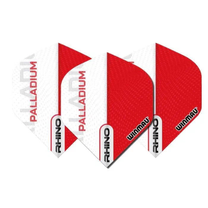 Winmau Rhino Palladium Extra Thick Standard Flights - Red / White