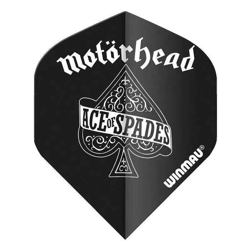 Winmau Rock Band Extra Thick Standard Ace of Spades Black Flights - view 2