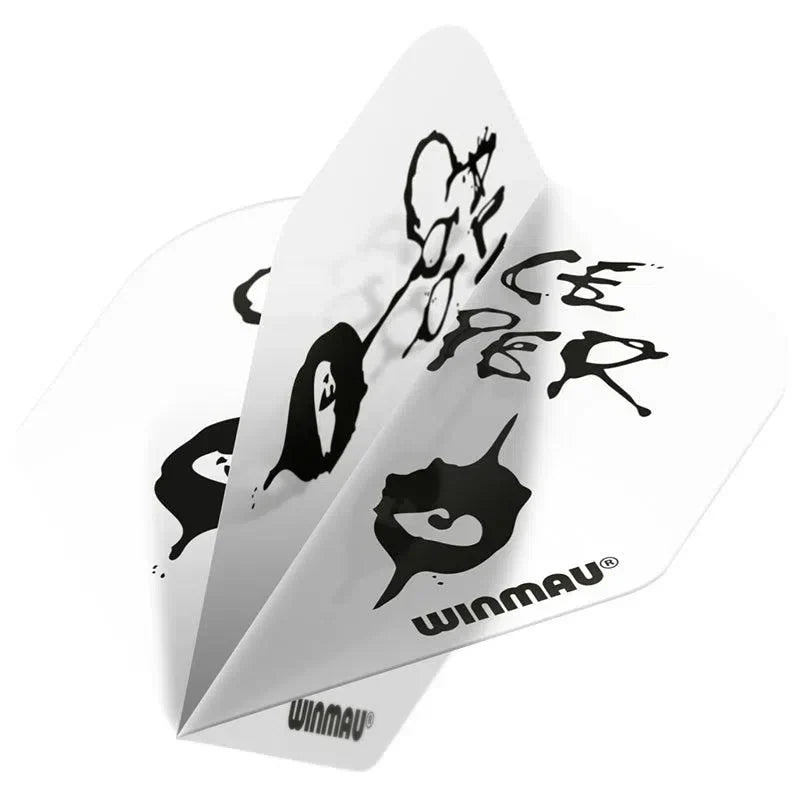 Winmau Rock Band Extra Thick Standard Alice Cooper White Flights - view 3