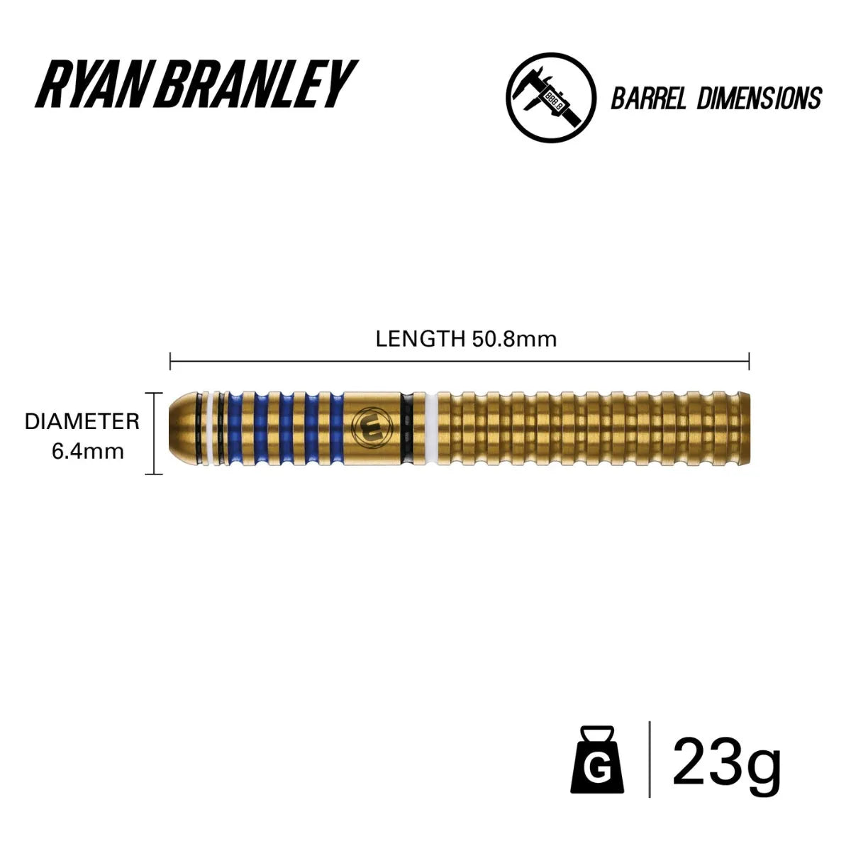 Winmau Ryan Branley 90% Tungsten Steel Tip Darts - view 4