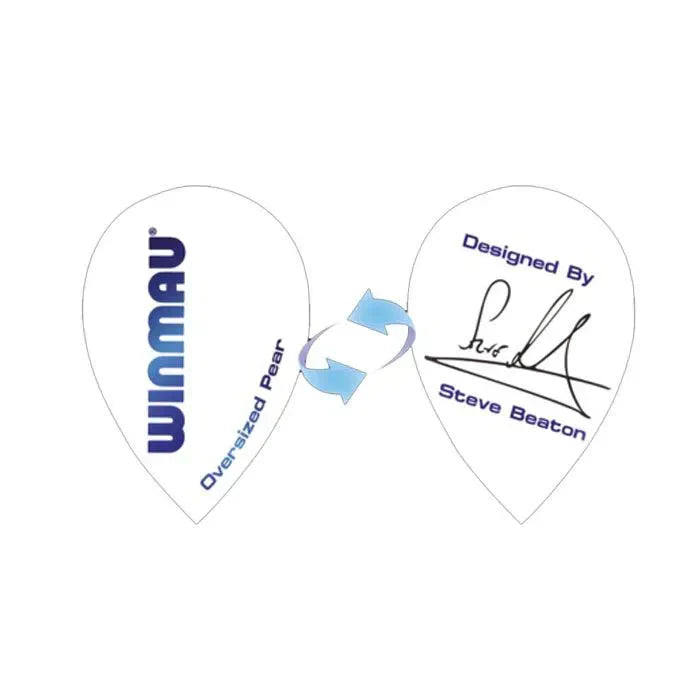 Winmau Specialist Players White Steve Beaton Dart Flights - view 3