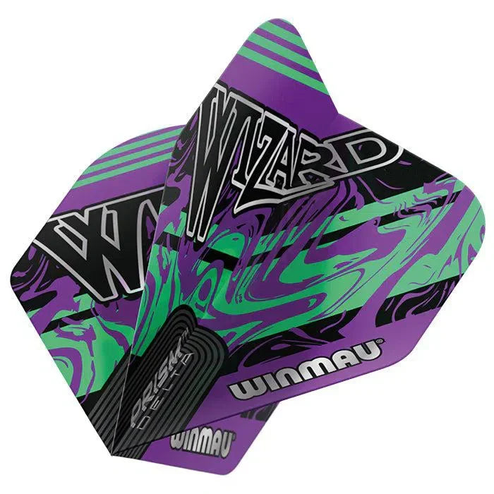 Winmau The Wizard Prism Delta Standard Flights - Green - view 3