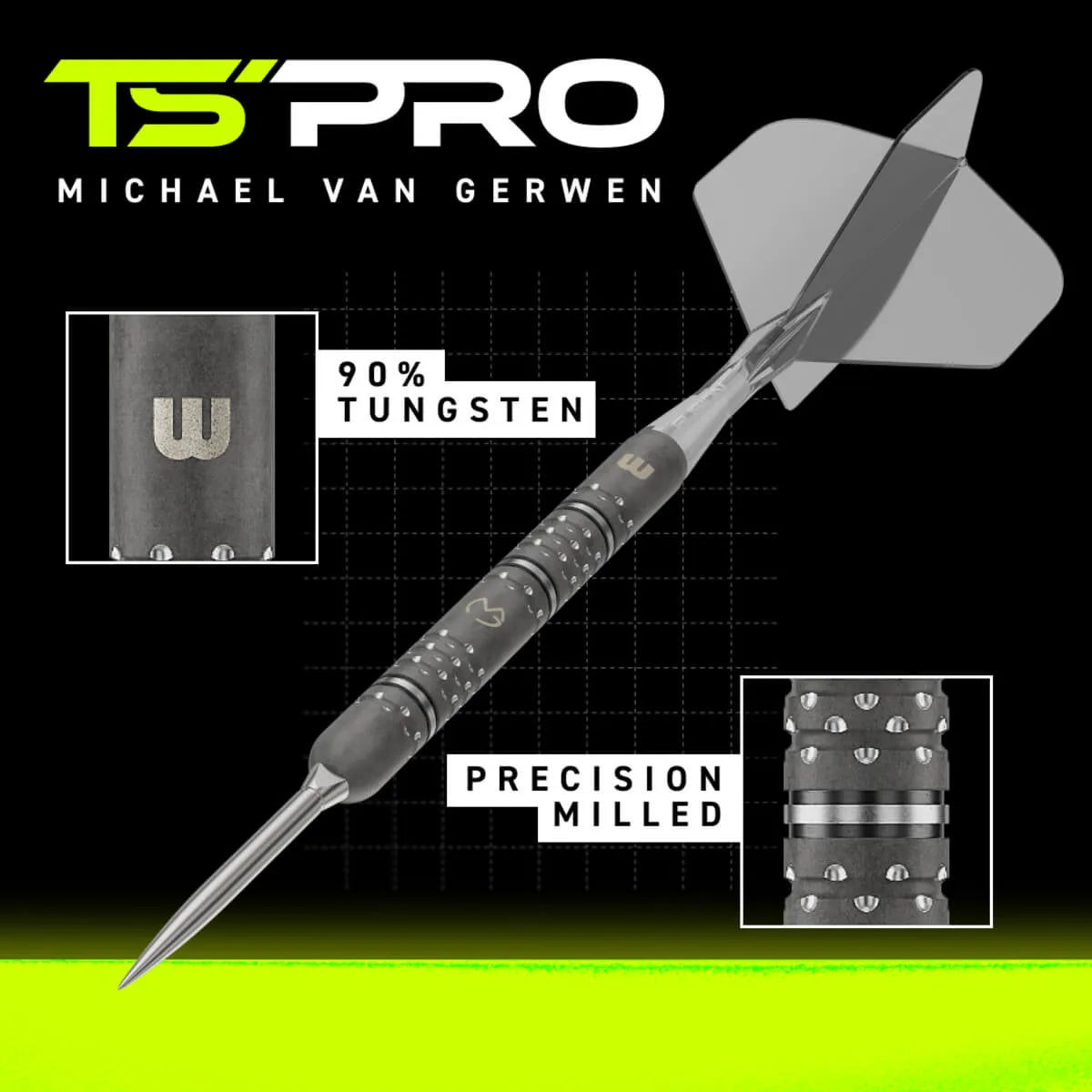 Winmau MvG TS-PRO SP 90% Tungsten Steel Tip Darts - view 3