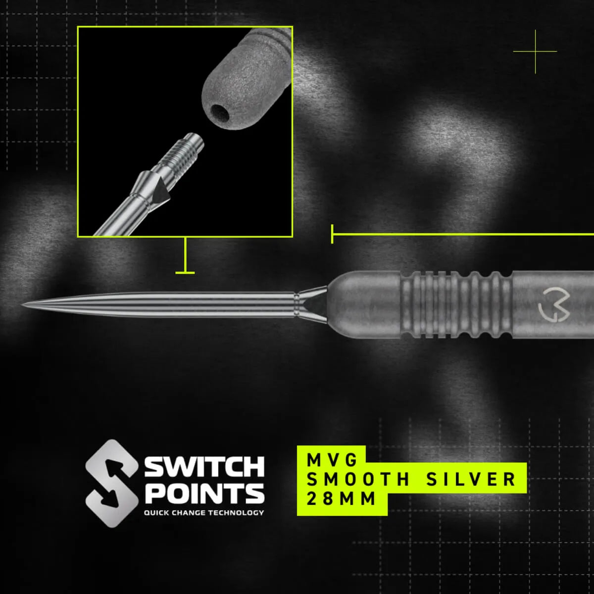 Winmau MvG TS SP 90% Tungsten Steel Tip Darts - view 4