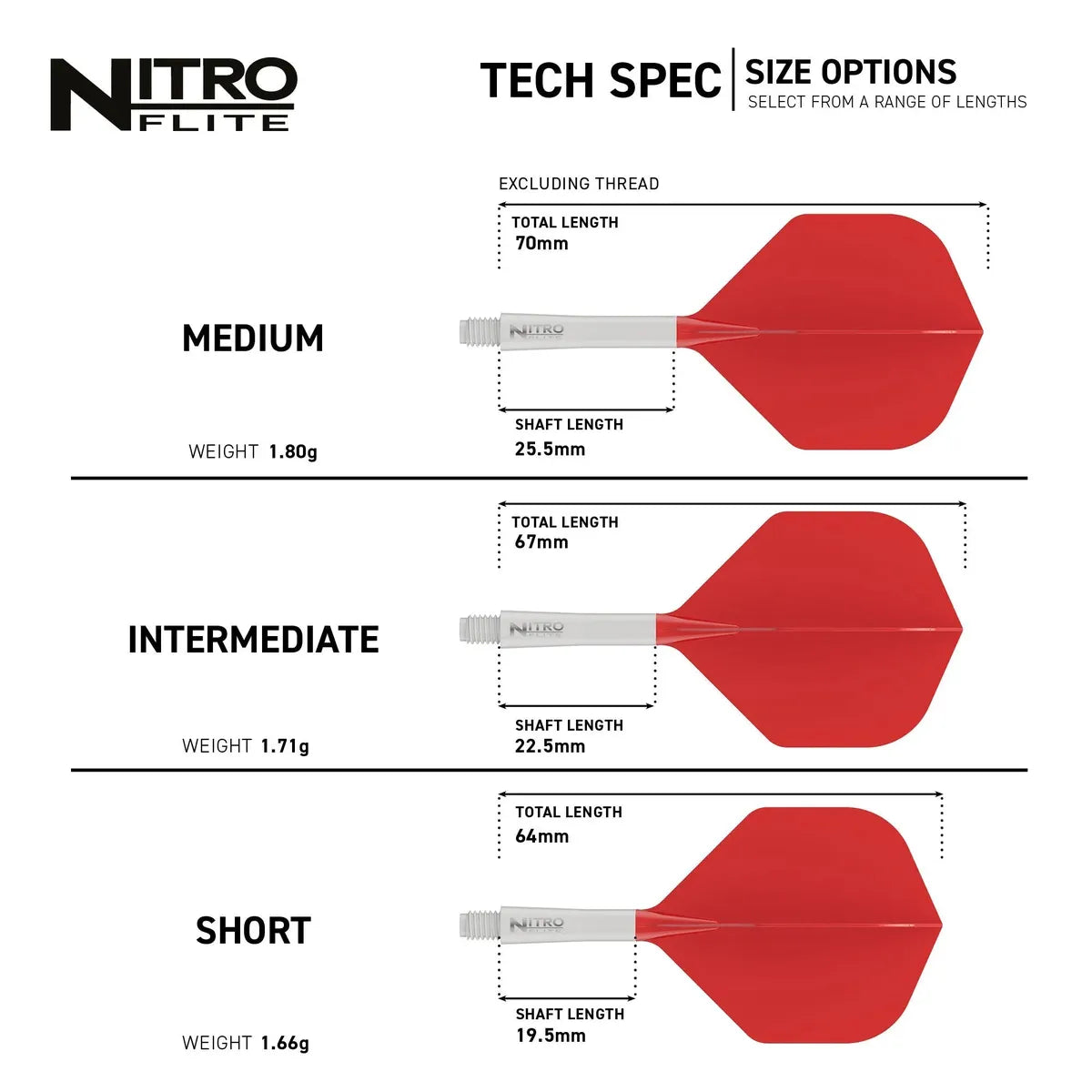 Red Dragon Nitro Flite Integrated Flight and Shaft - view 91
