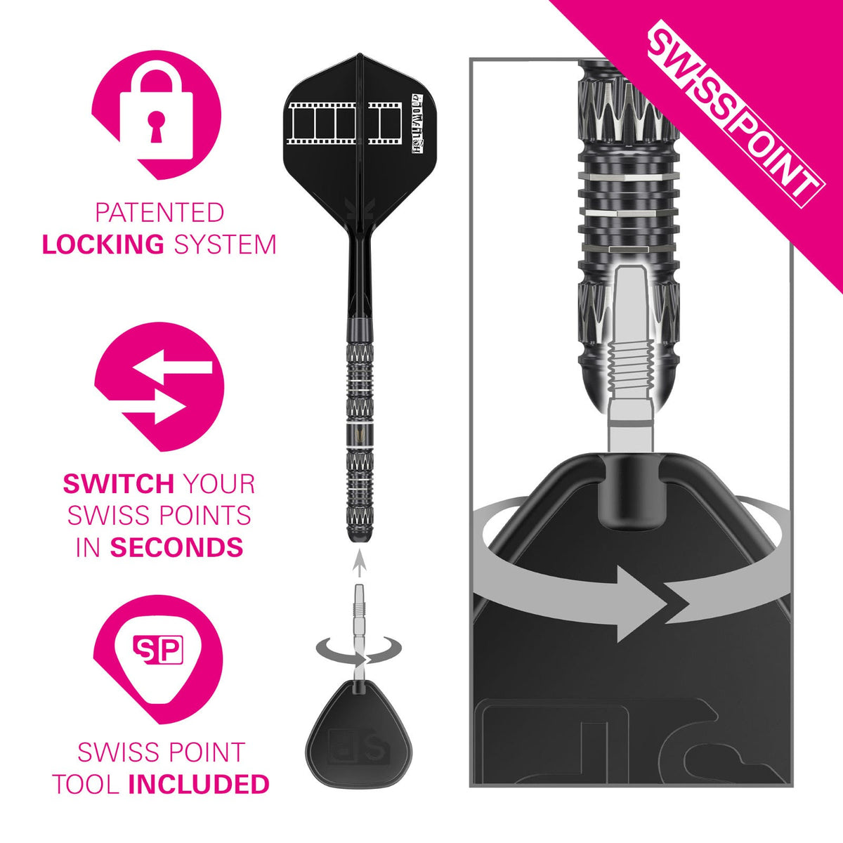 Target Chris Dobey 95k Steel Tip Darts - 4