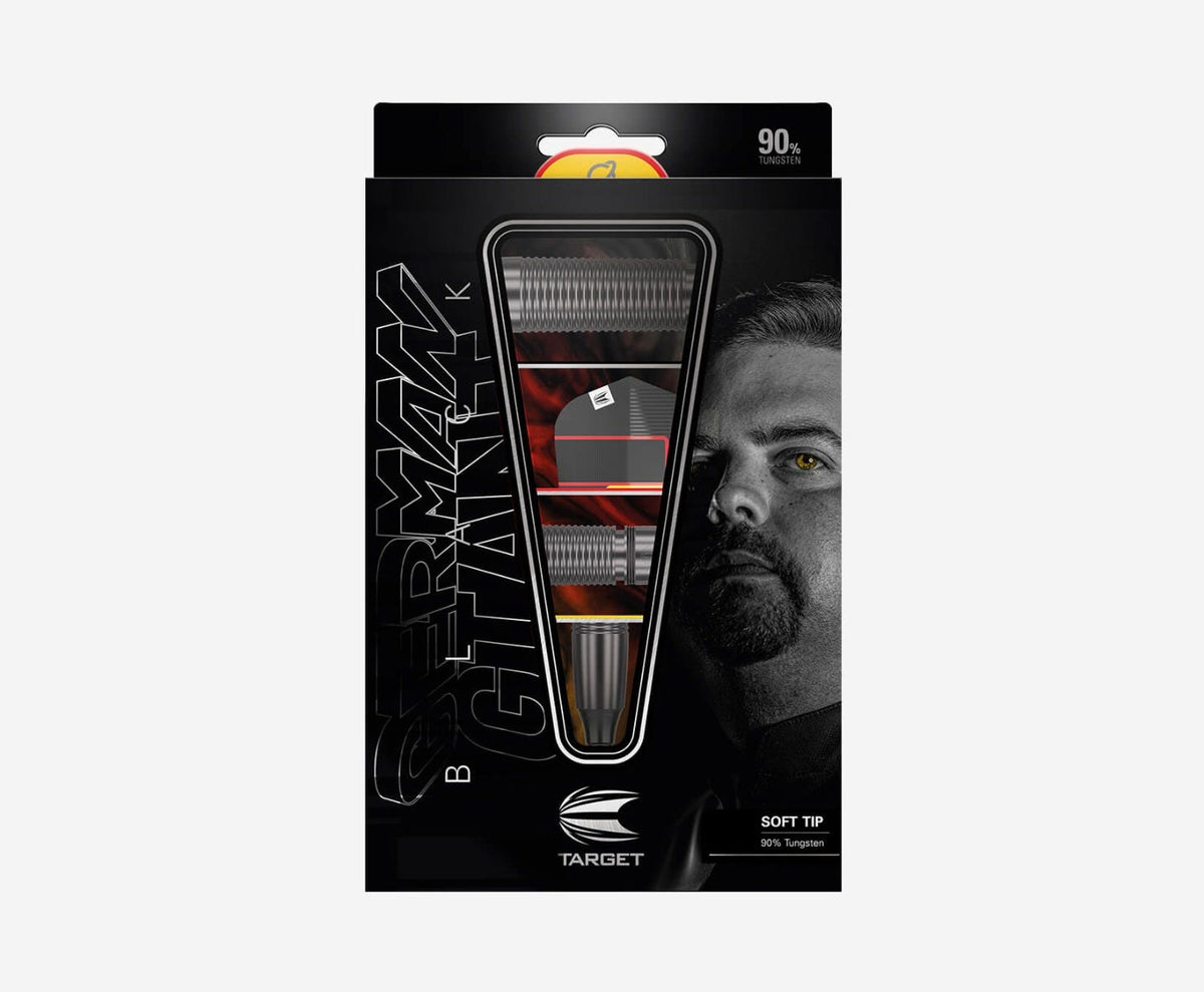 Target Gabriel Clemens Black 90% Steel Tip Darts - 4