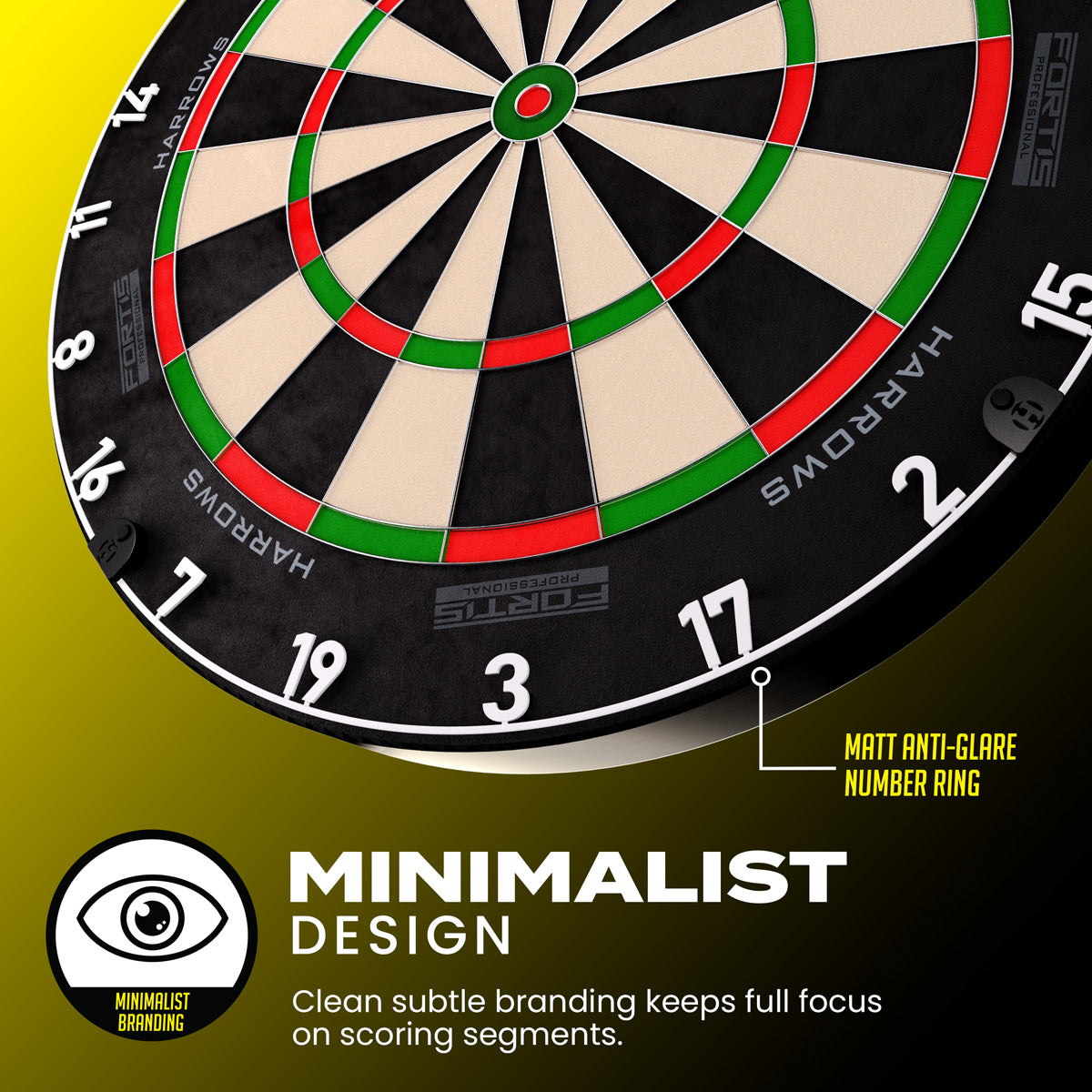 Harrows Fortis Dartboard - view 3