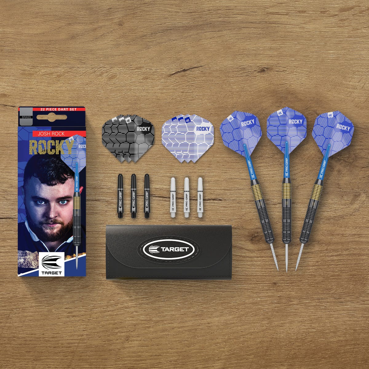 Target Josh Rock Brass Steel Tip Darts - 6
