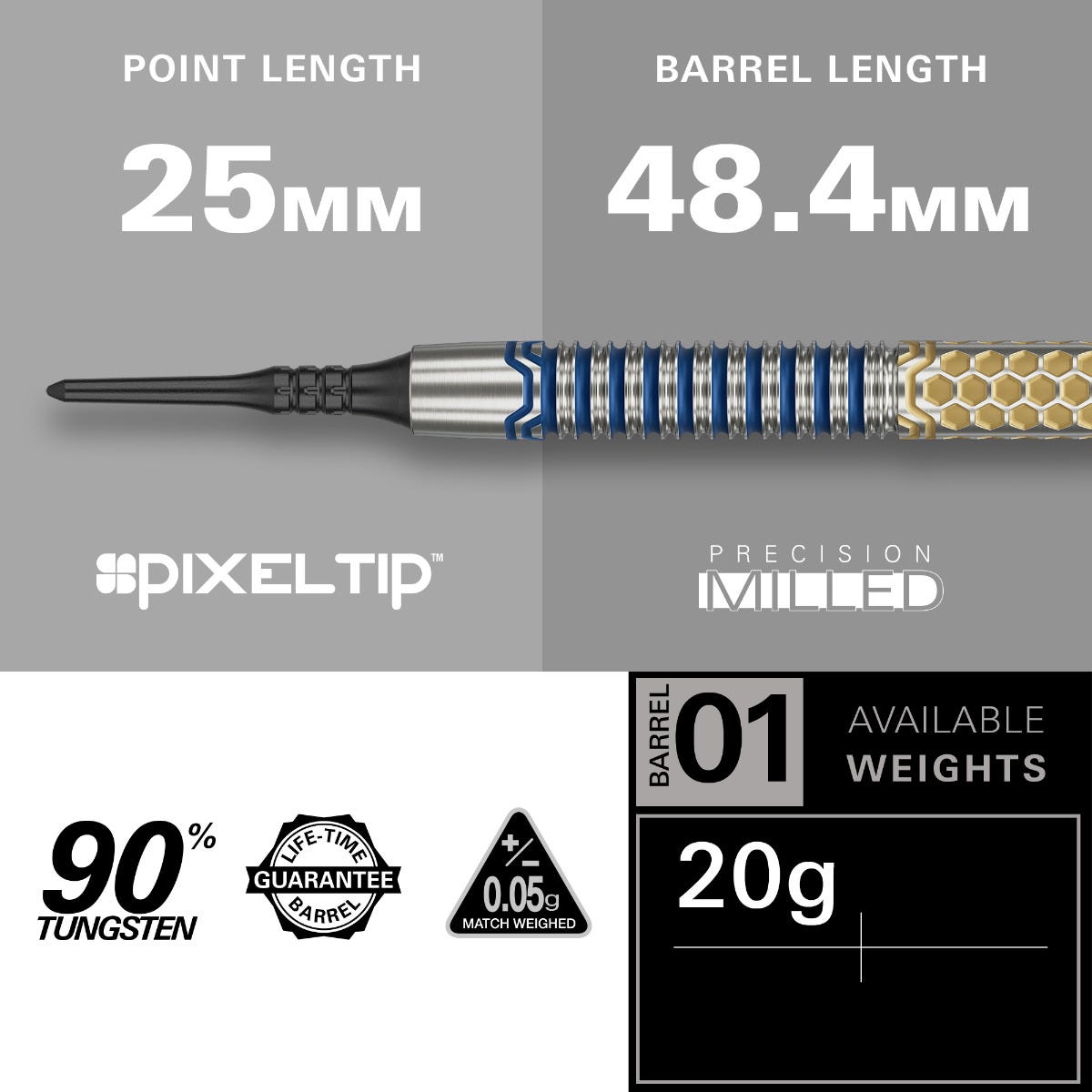 Target Josh Rock G1 Soft Tip Darts - 3