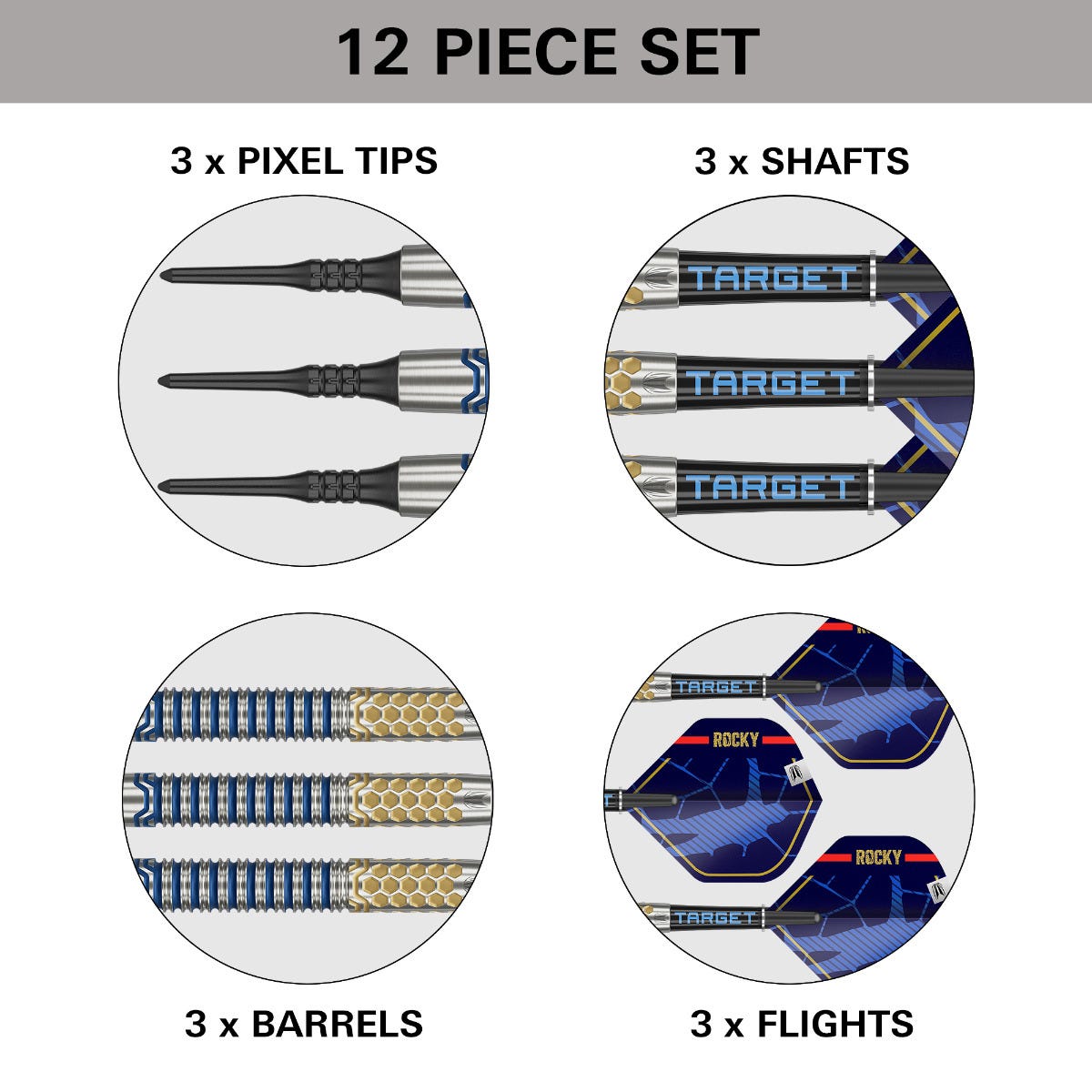 Target Josh Rock G1 Soft Tip Darts - 5
