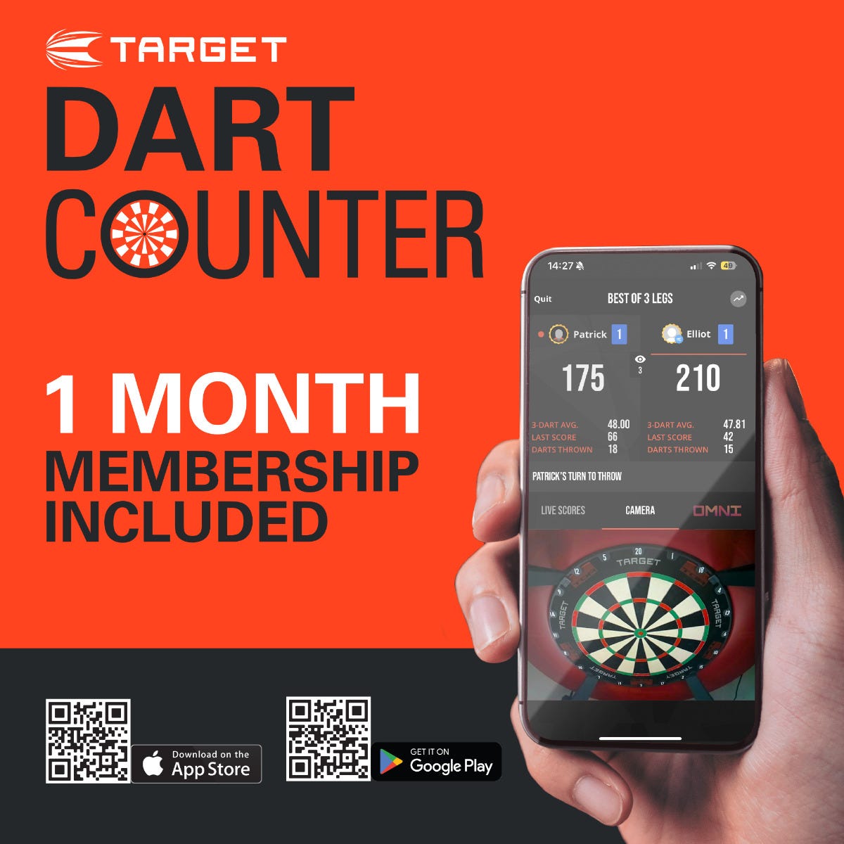 Target Josh Rock G1 Steel Tip Darts - 7