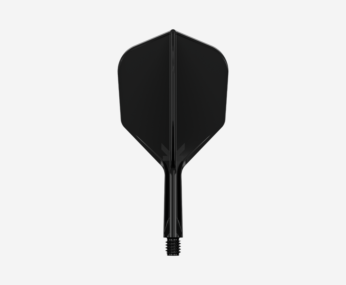 Target K-Flex Shape/No.6 33mm Medium Black Polished Flights - 3