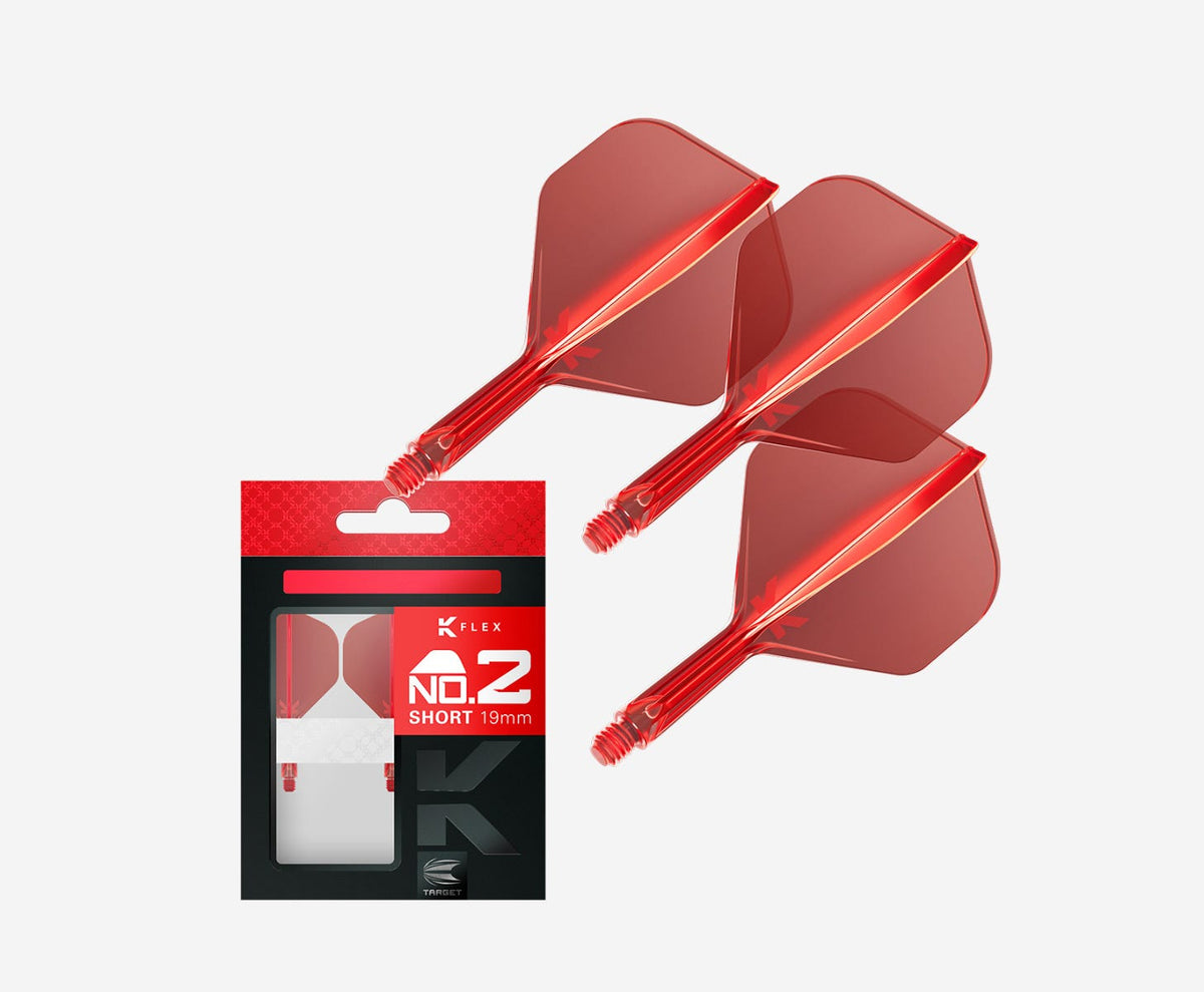 Target K-Flex Std/No.2 Intermediate Red Flights