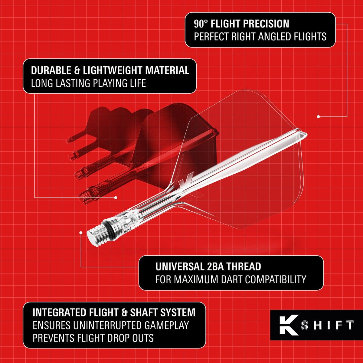 Target K-Shift Clear Std/No.2 Medium Flights - 5
