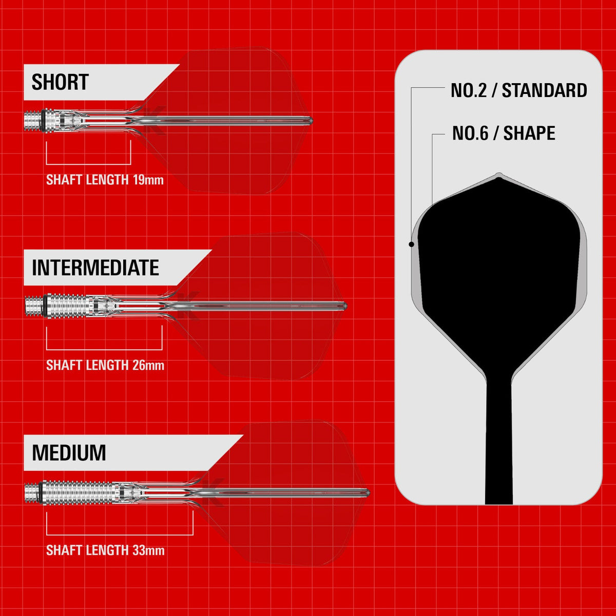 Target K-Shift Clear Std/No.2 Medium Flights - 6