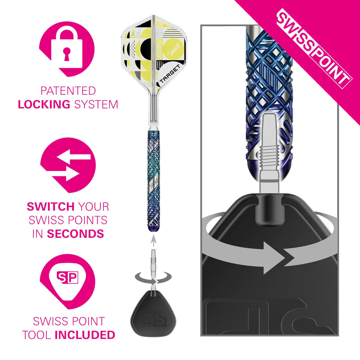 Target Luke Littler Edge 95% Steel Tip Darts - 5
