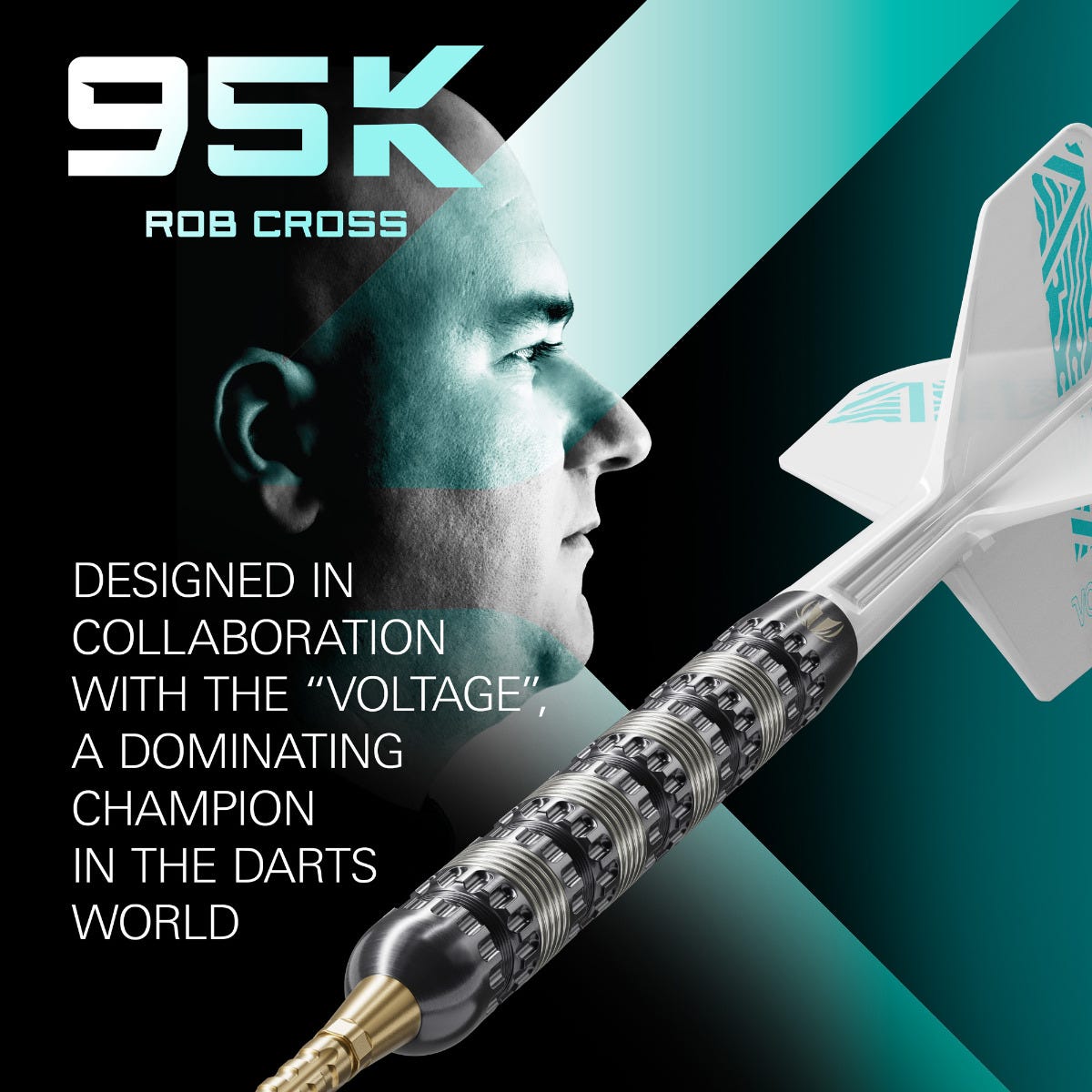 Target Cross 95k Steel Tip Darts - 3