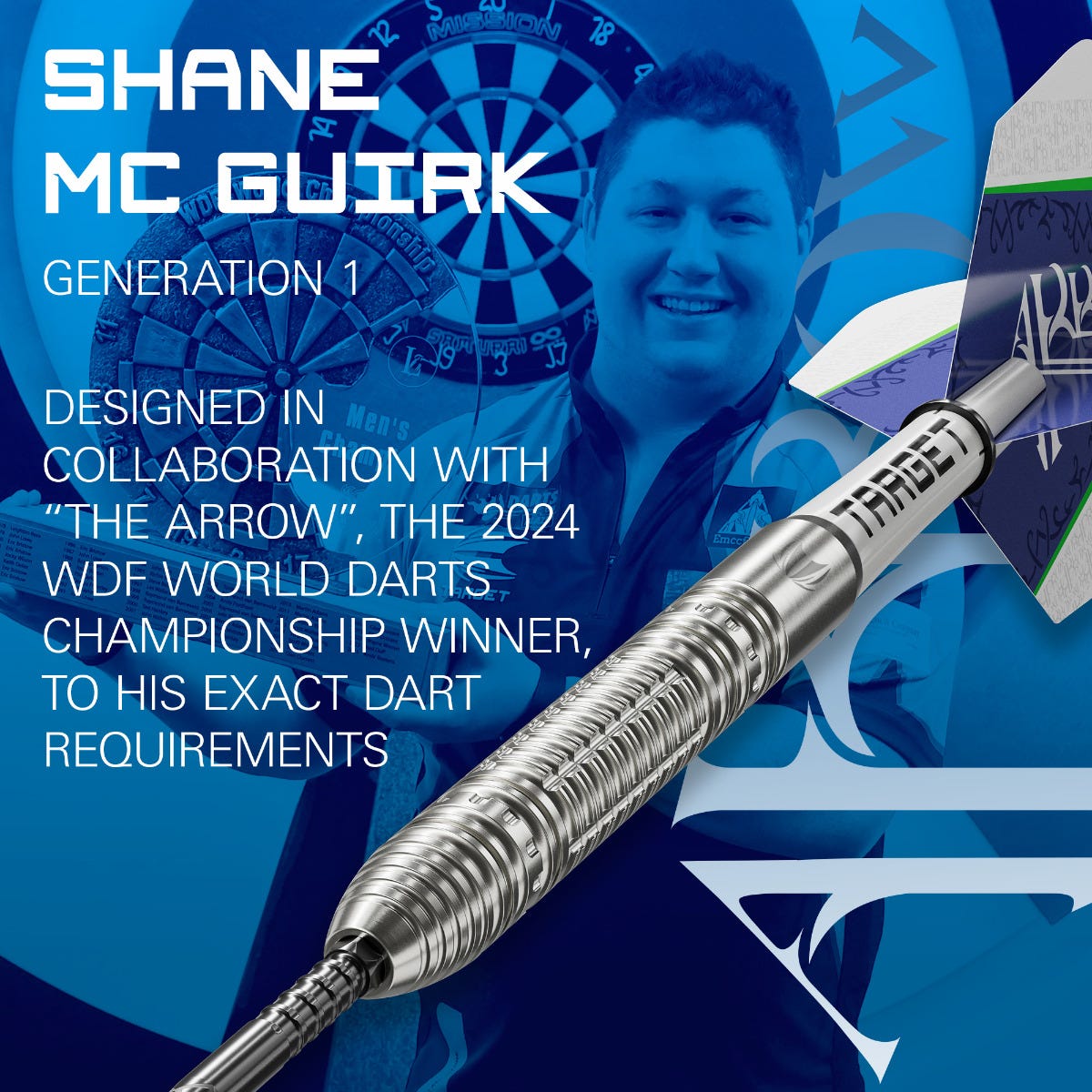 Target Shane Mc Guirk G1 90% Steel Tip Darts - 2