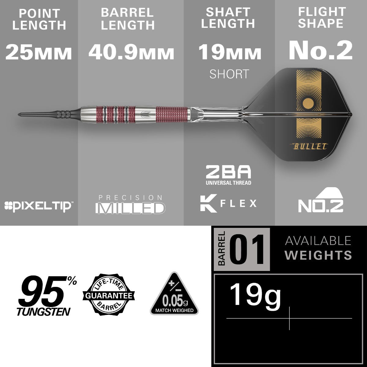 Target Stephen Bunting 95k Soft Tip Darts - 4