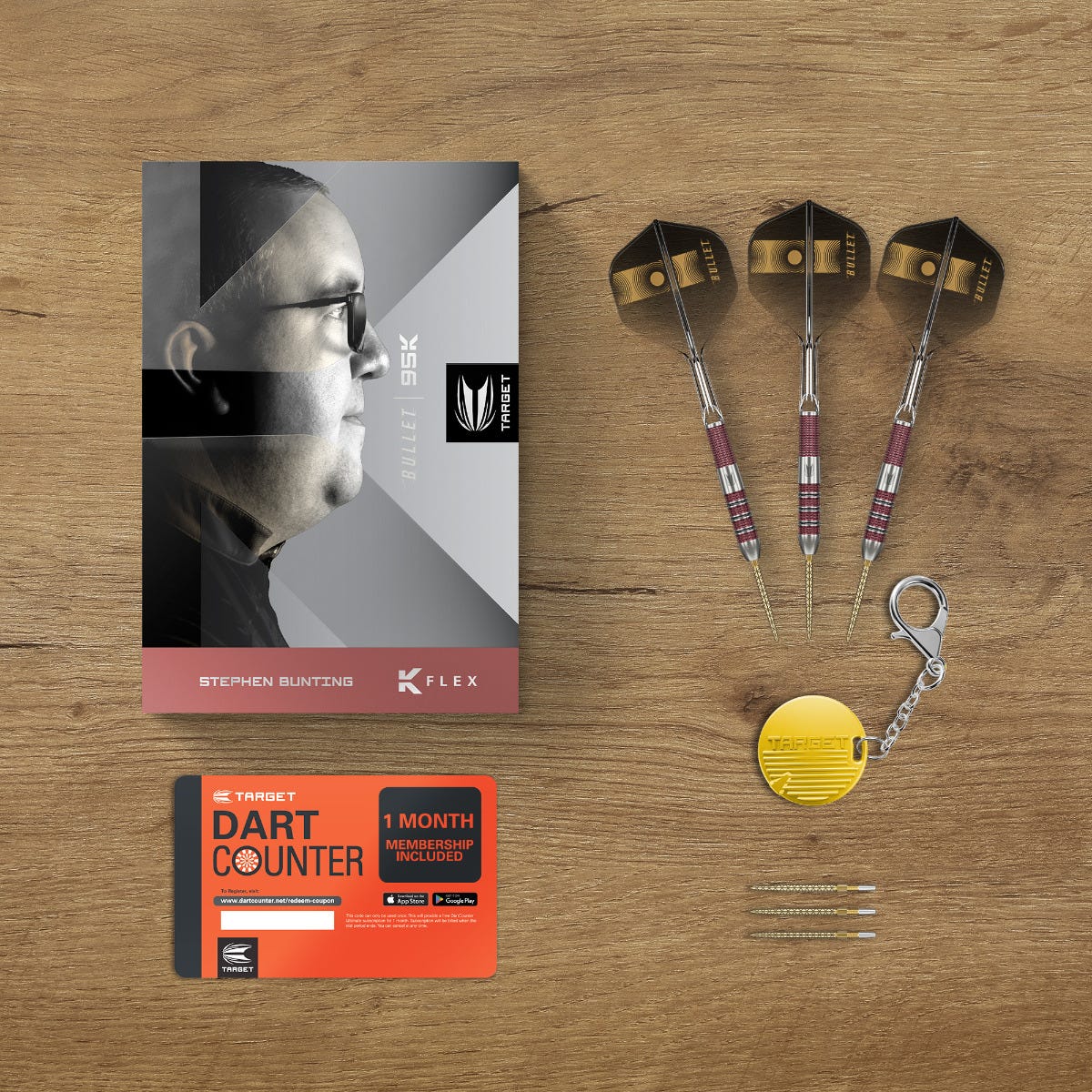 Target Stephen Bunting 95k Steel Tip Darts - 7