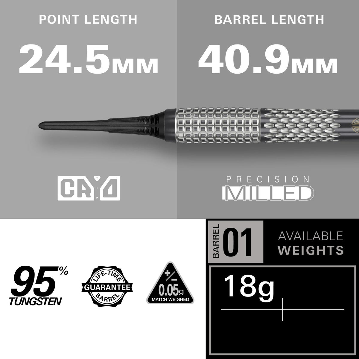 Target Stephen Bunting G5 Void 95% Soft Tip Darts - 3