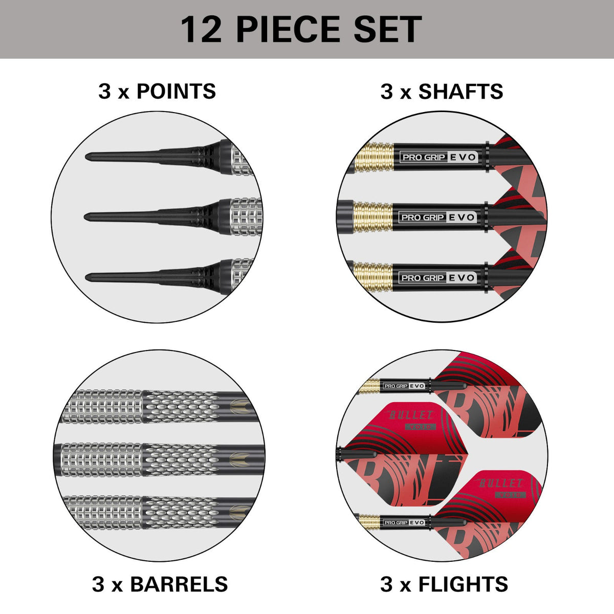 Target Stephen Bunting G5 Void 95% Soft Tip Darts - 5