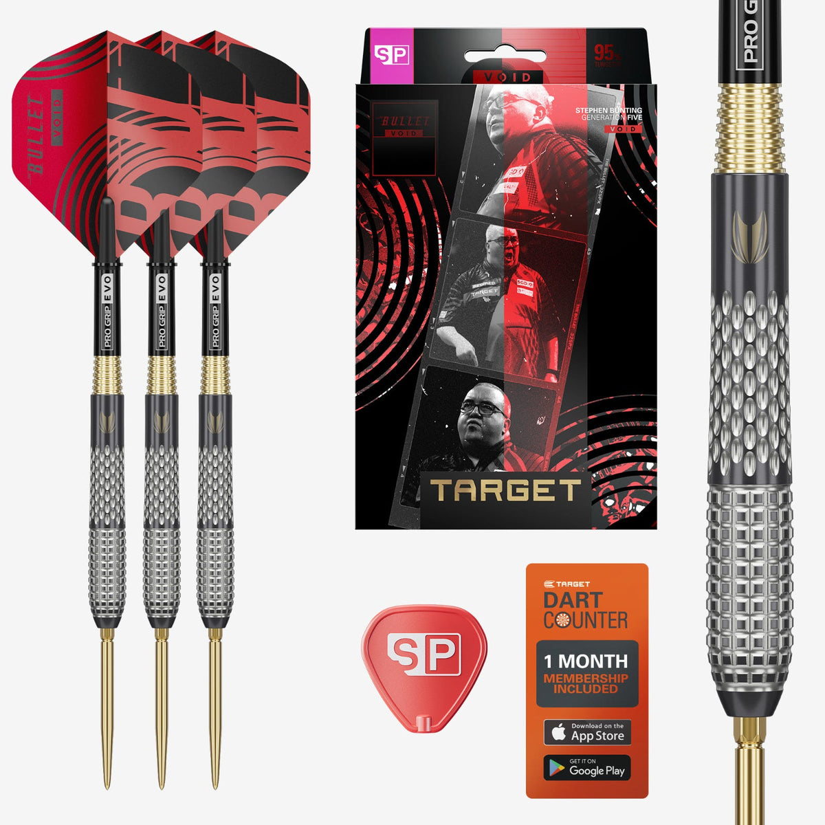 Target Stephen Bunting G5 Void 95% Steel Tip Darts
