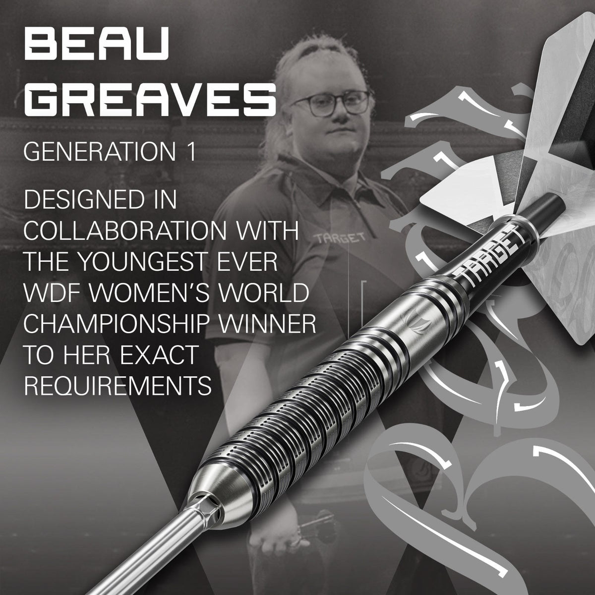 Target Beau Greaves G1 Steel Tip Darts - 3