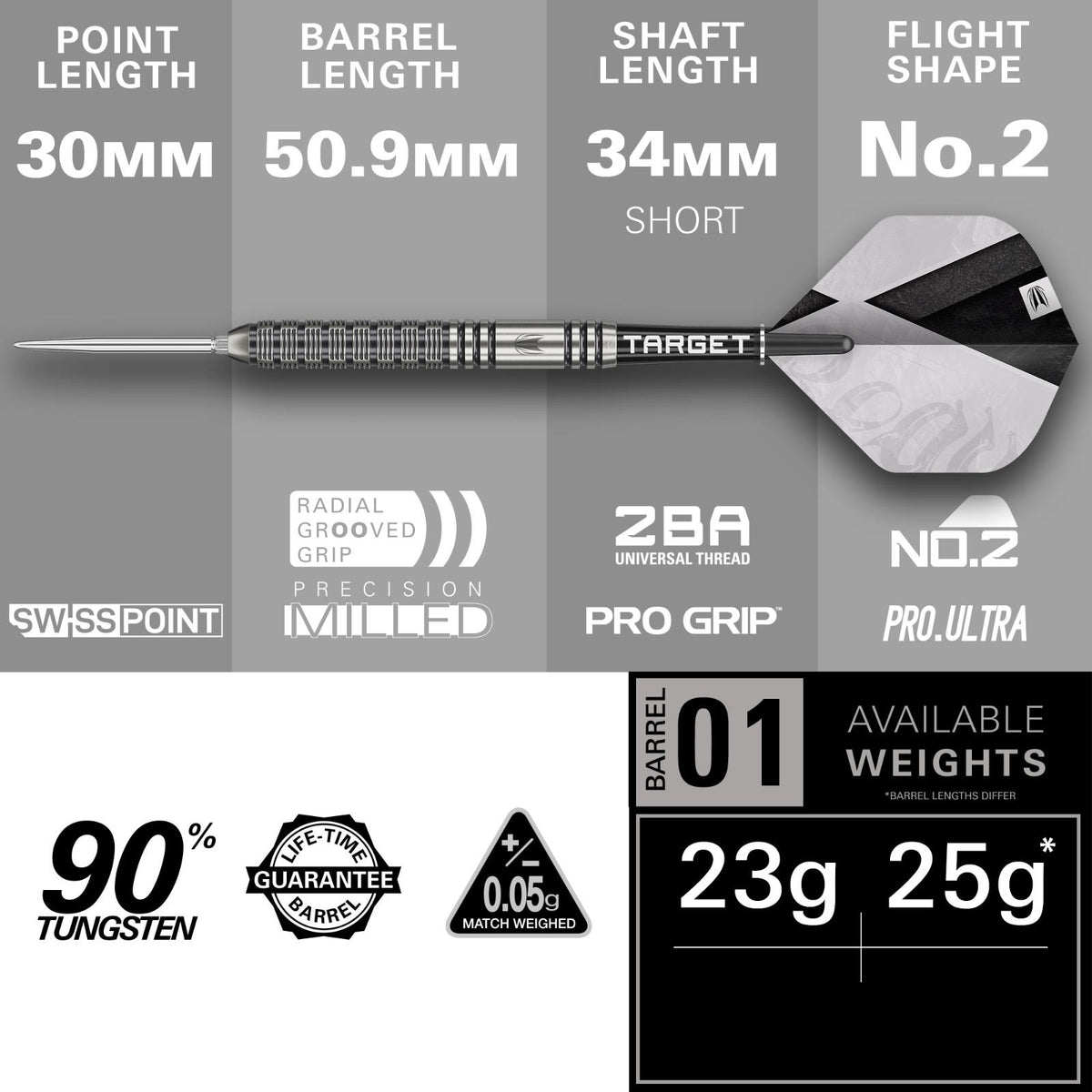 Target Beau Greaves G1 Steel Tip Darts - 4