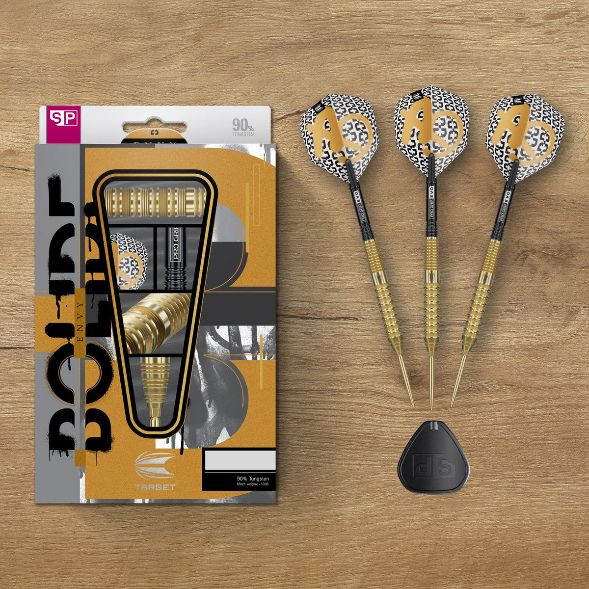 Target Bolide Envy 02 90% Steel Tip Darts - 6