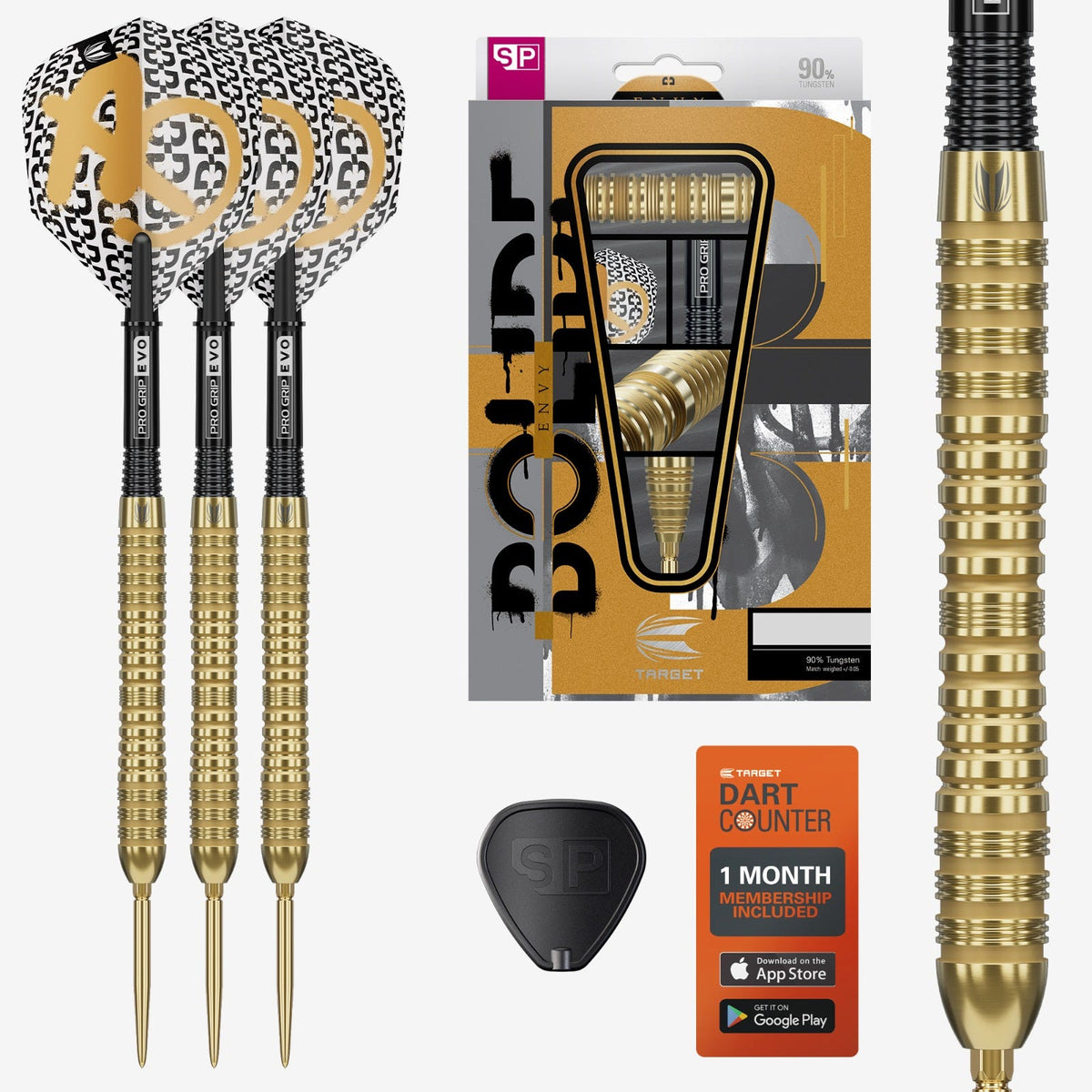 Target Bolide Envy 04 90% Steel Tip Darts - 2