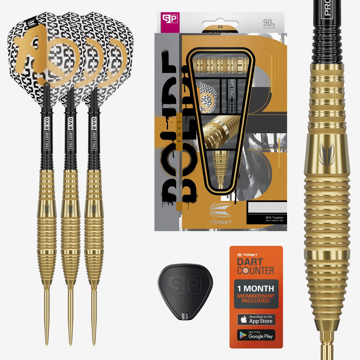 Target Bolide Envy 05 90% Steel Tip Darts