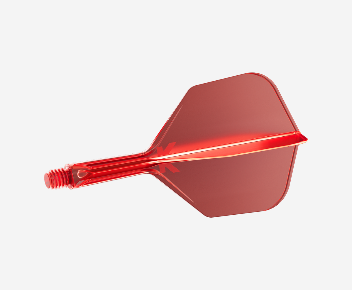Target K-Flex Shape/No.6 Short Red Flights - 2