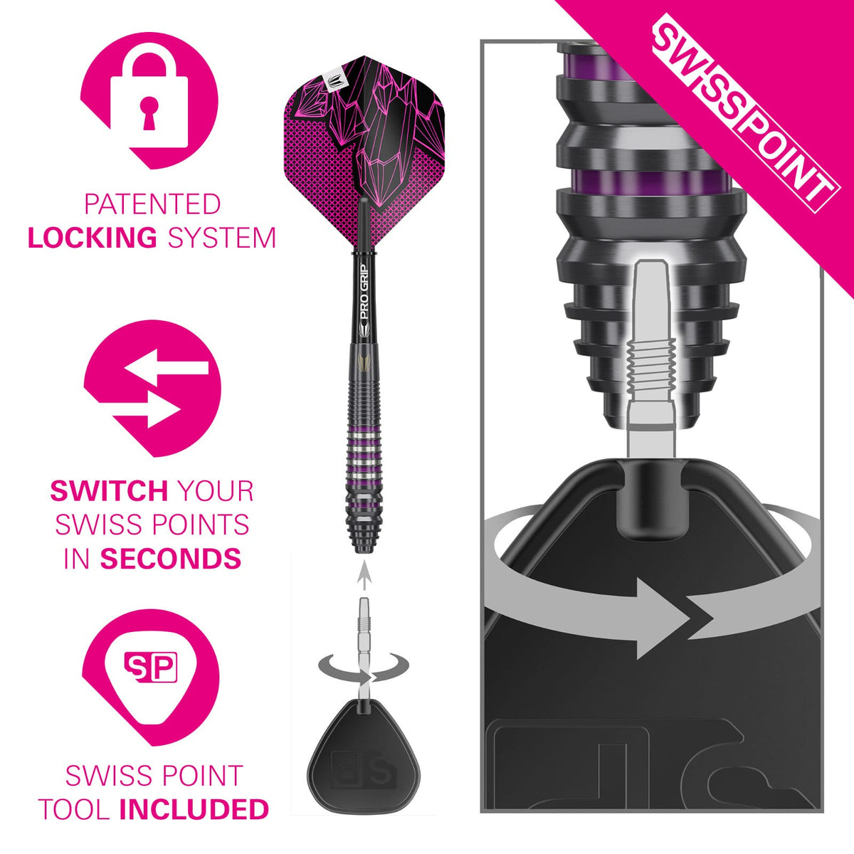 Target Lorraine Winstanley G2 Steel Tip Darts - 5