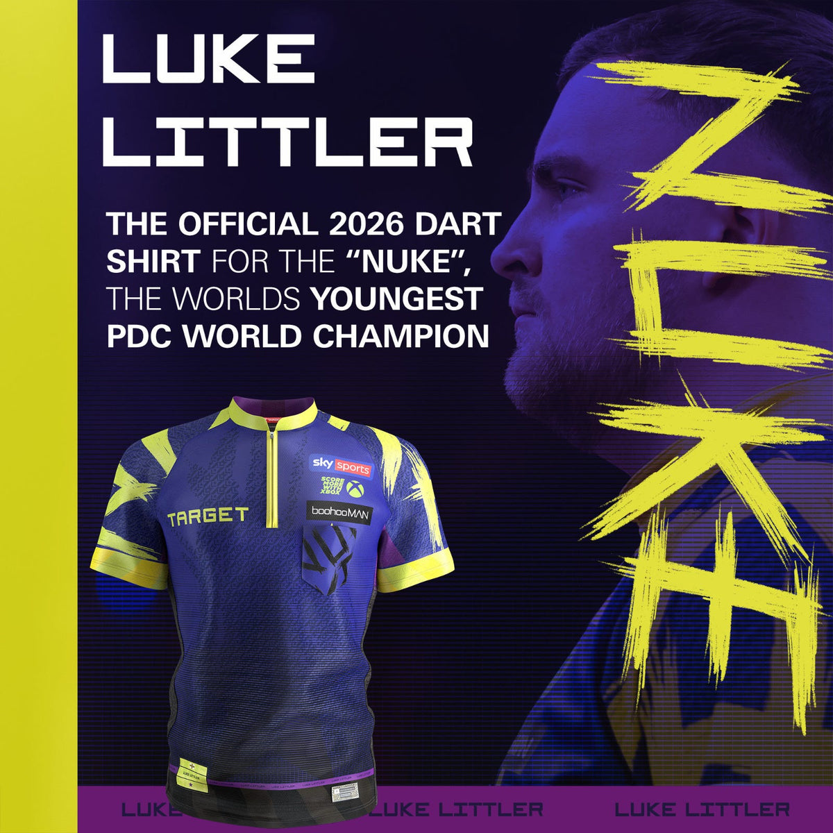 Target Luke Littler 2026 Playing Shirt - 2