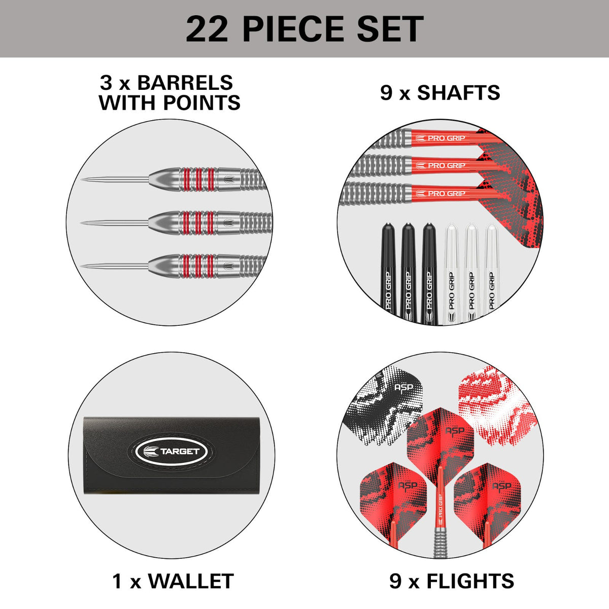 Target Nathan Aspinall Brass Steel Tip Darts - 5