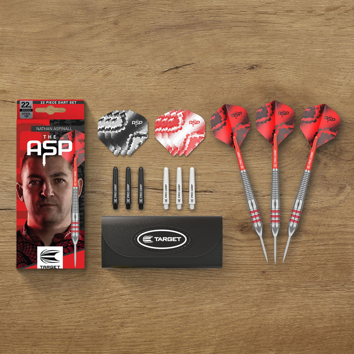 Target Nathan Aspinall Brass Steel Tip Darts - 6