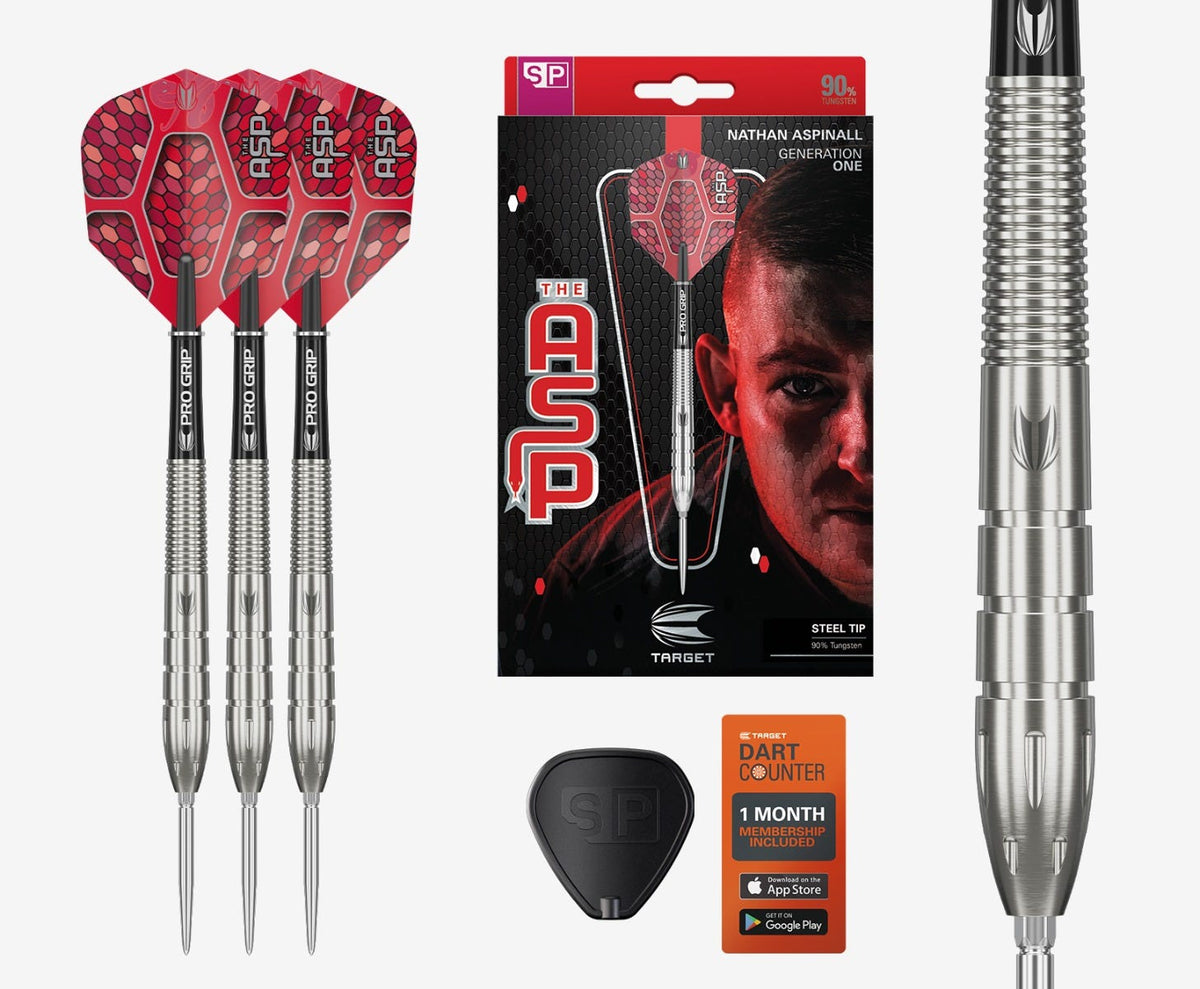 Target Nathan Aspinall G1 90% Tungsten Steel Tip Darts