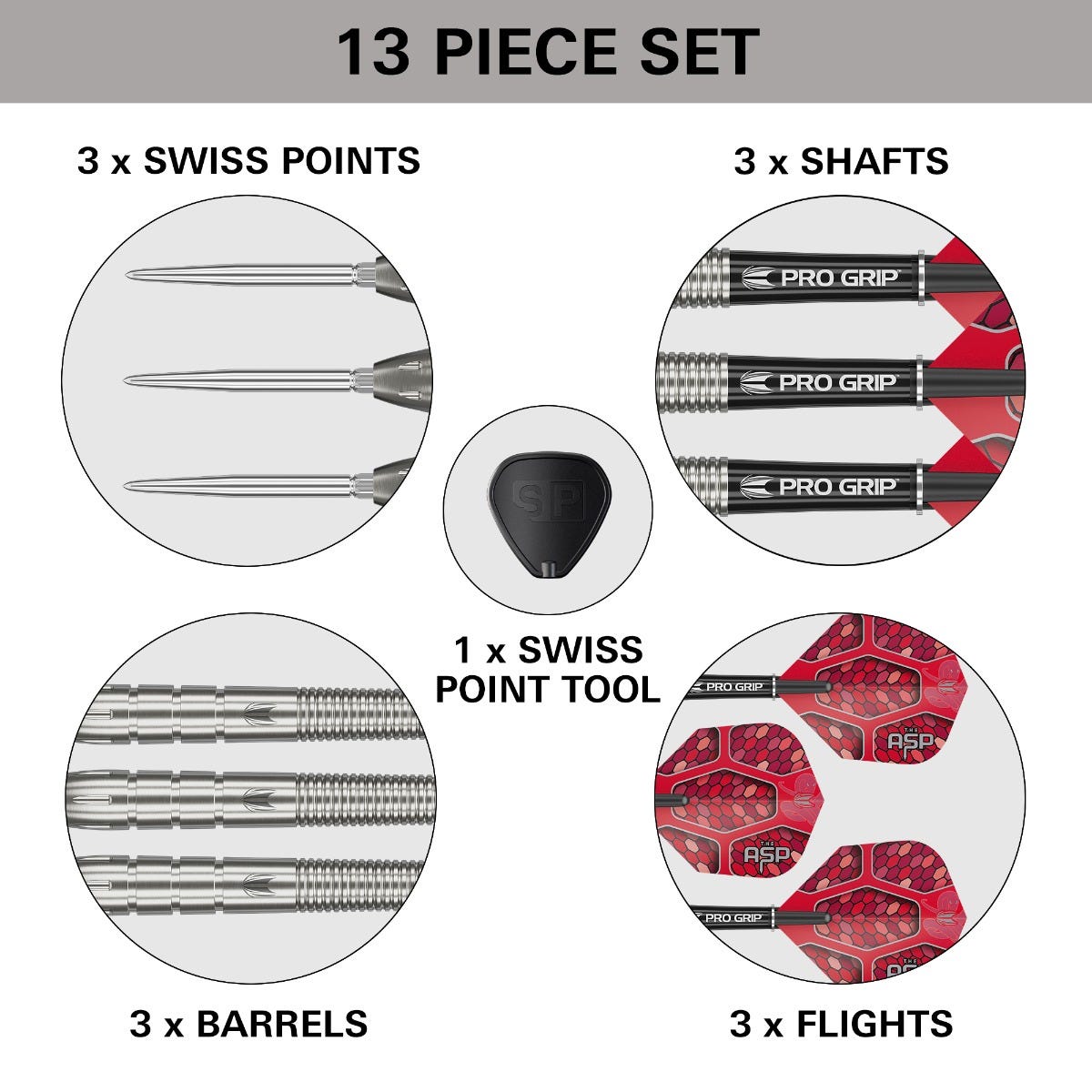 Target Nathan Aspinall G1 90% Tungsten Steel Tip Darts - 5