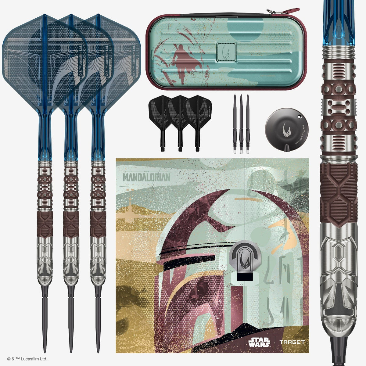 Target Star Wars Mandalorian 95% Steel Tip Darts
